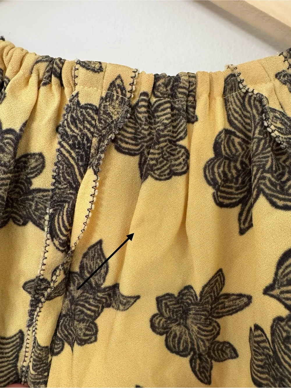 Ulla Johnson Marcelena Floral Puff Sleeve Crepe Blouse Top Solaris Yellow Size 2